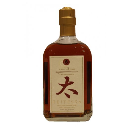Teitessa 30 Years Old Limited Edition Single Grain 100% Japanese Whiskey 750ml Produced By Miyazaki (Fuji Takasago) Distillery