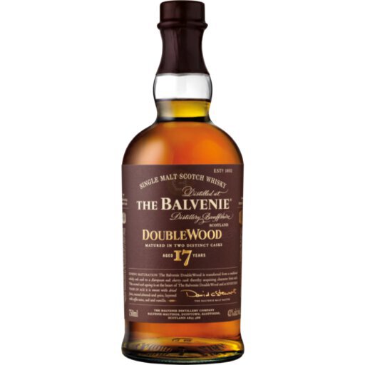 The Balvenie DoubleWood 17 Year Old Single Malt Scotch Whisky'.