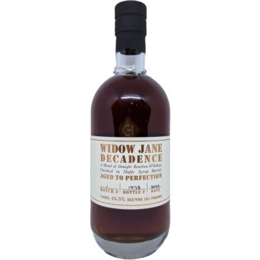 Widow Jane Decadence Bourbon Whiskey Finished In Maple Syrup Barrels