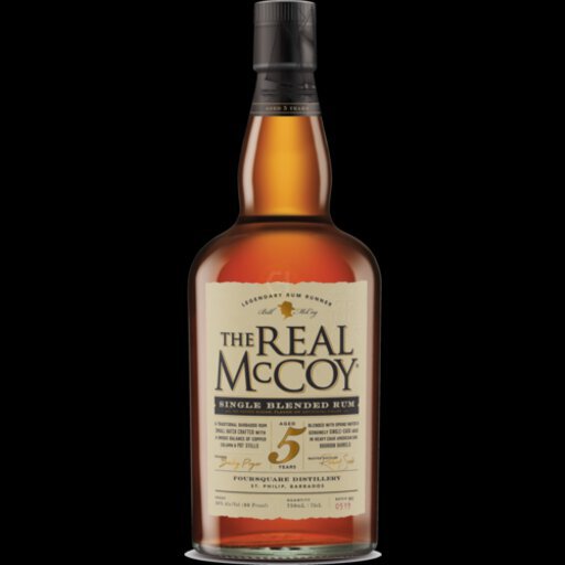 The Real McCoy 5YR Single Blended Aged Rum, 80 Proof 750ml
