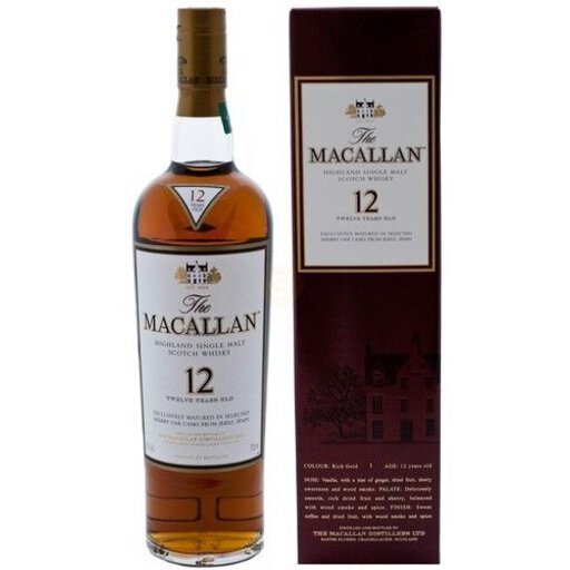 Macallan Single Malt Scotch Whisky 12yr