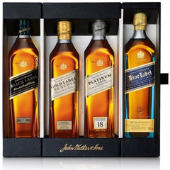 Johnnie Walker Collection Pack 4x200ml Set Black, Gold, 18, & Blue Label Scotch Whisky 200ml,..