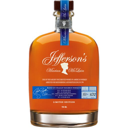 Jefferson's Marian Mclain Batch Blended Straight Bourbon