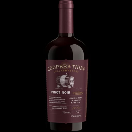 Cooper and Thief Brandy Barrel Aged Pinot Noir Red Wine 750ml