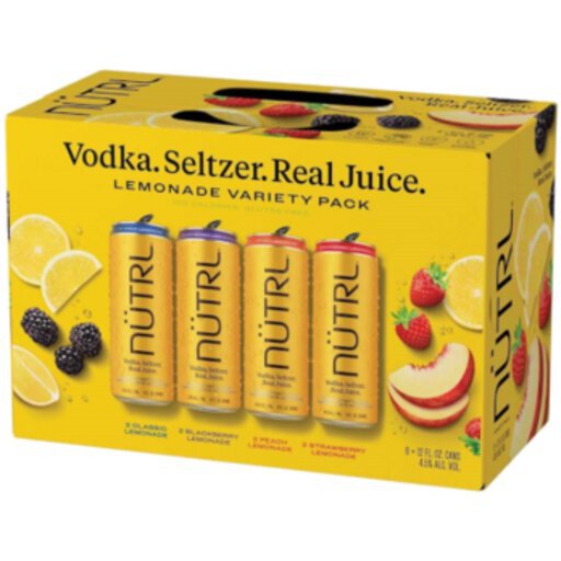 Nutrl Vodka Seltzer Lemonade Variety Pack