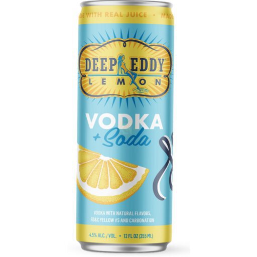 Deep Eddy Vodka Lemon Soda RTD Cocktail Cans